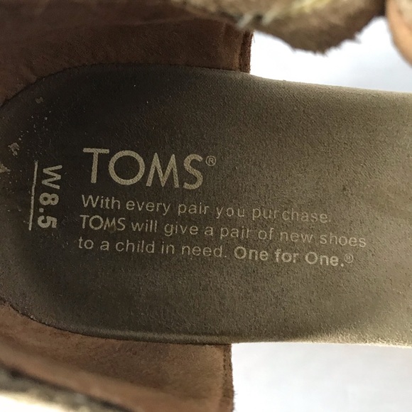 Toms suede wedge sandals 8.5 - Picture 5 of 7